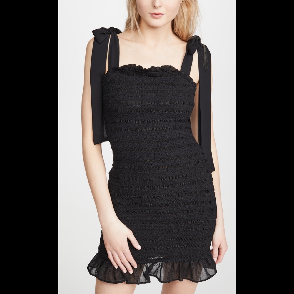 Endless Rose Smocking Detail Dress black NWT XS